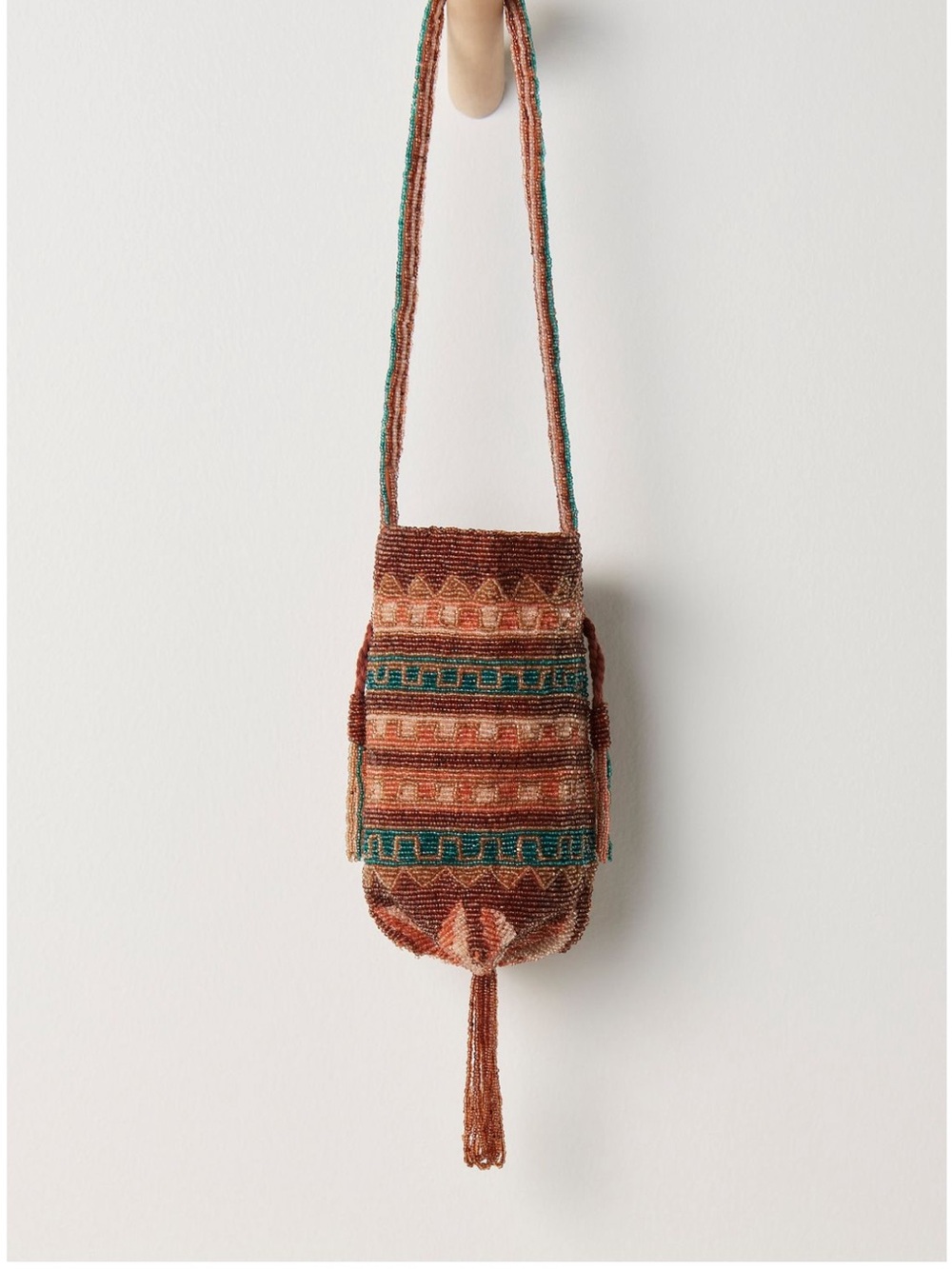 Free People Beaded Tassel Pouch NWT OS - Picture 6 of 16